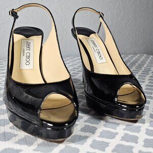 Jimmy Choo Womens Shoe Nova Patent Leather Size 7